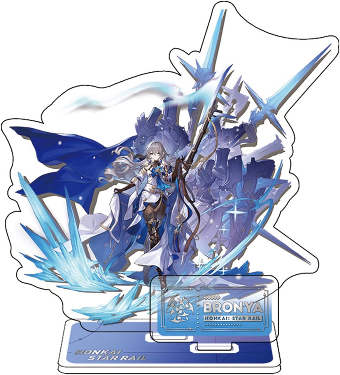 Honkai Star Rail Acrílico Stand Figura Honkai Star Rail Merch Decoración de mesa para fanáticos del juego Honkai 6IN15CM (BRONYA)