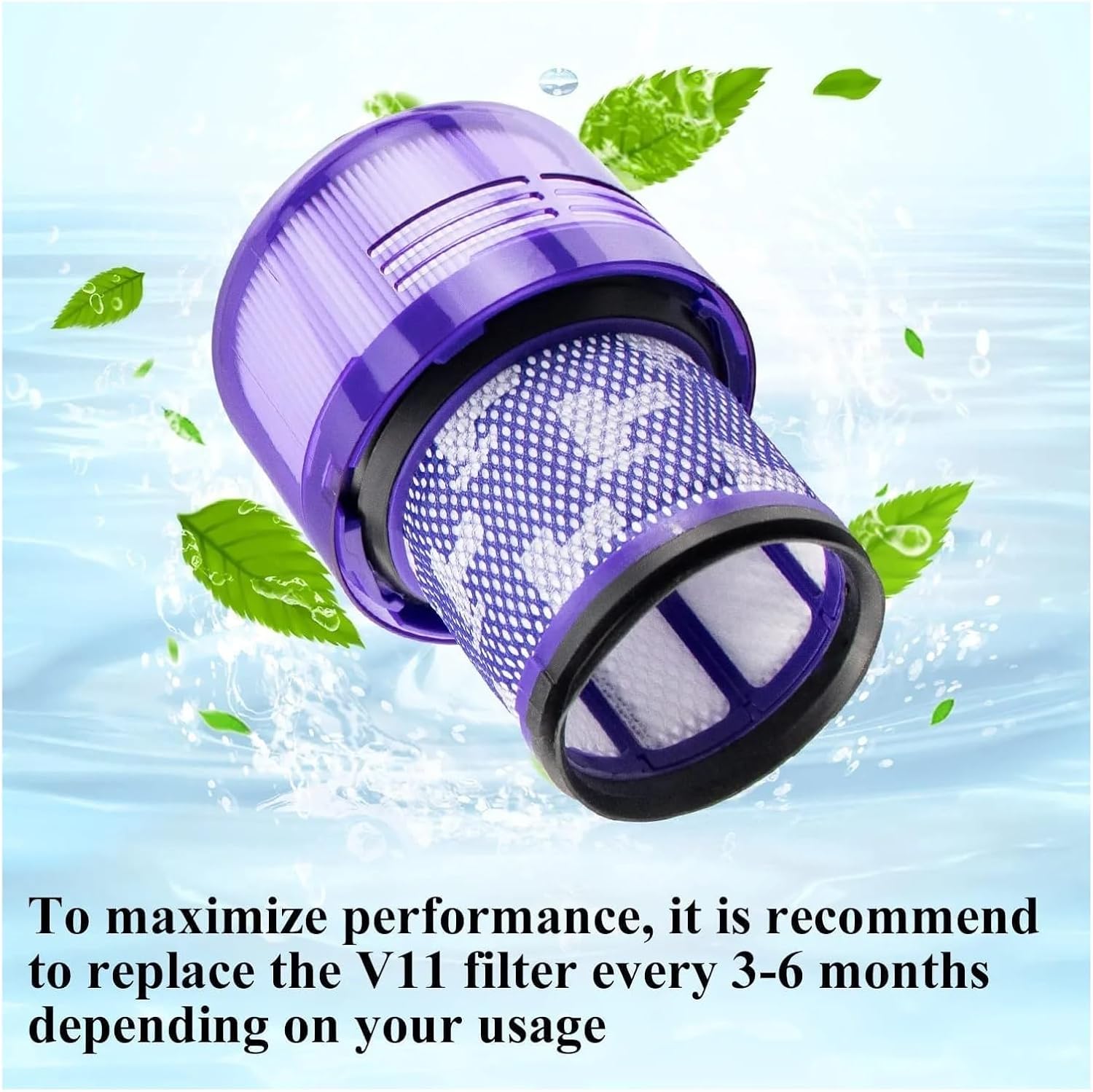 BeNtli Piezas de repuesto para aspiradora, filtro de poste Hepa, filtros de vacío, número de pieza 970013-02, compatible con Dyson V11 Torque Drive