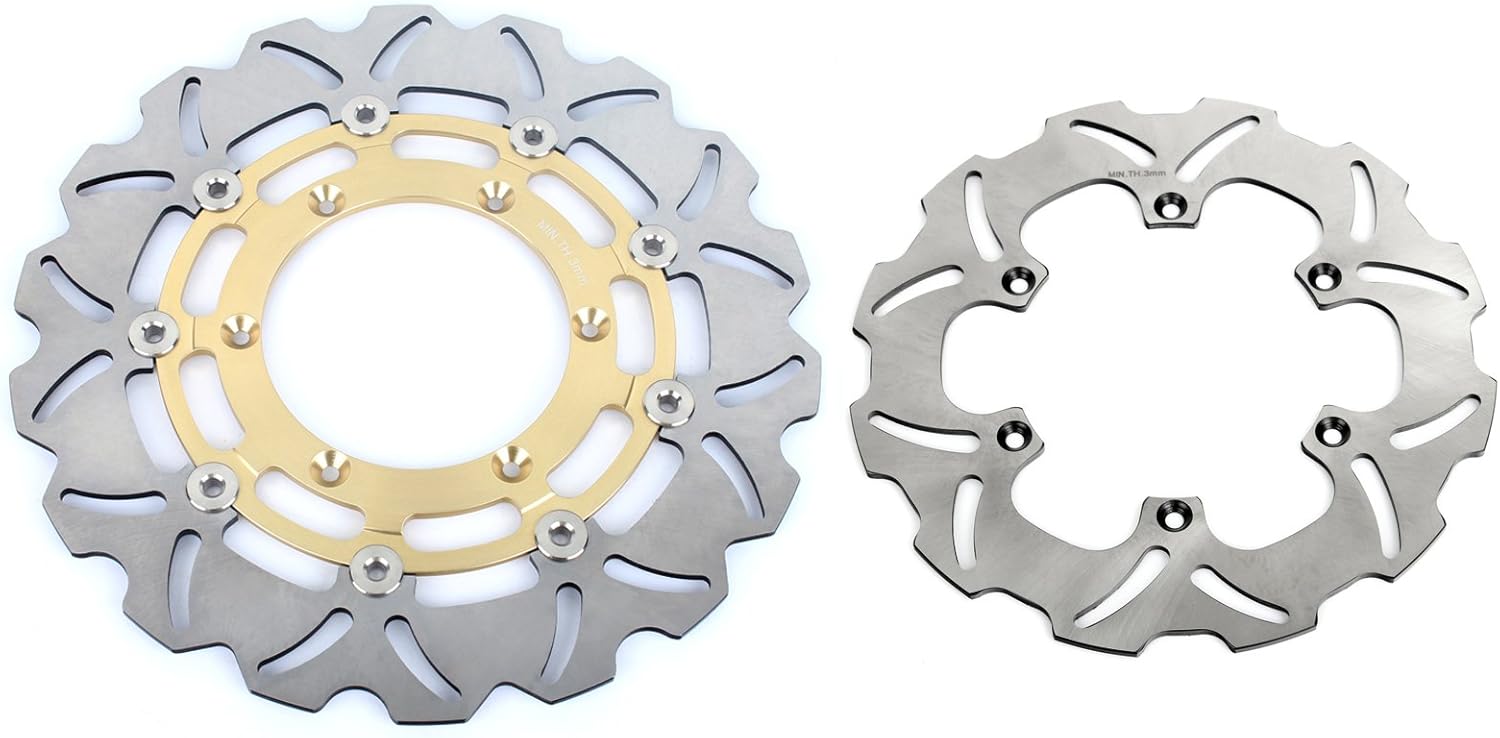 TARAZON Rotores de disco de freno delantero y trasero para Suzuki DRZ400SM 2005-2021 DRZ400 SM DRZ 400 SM