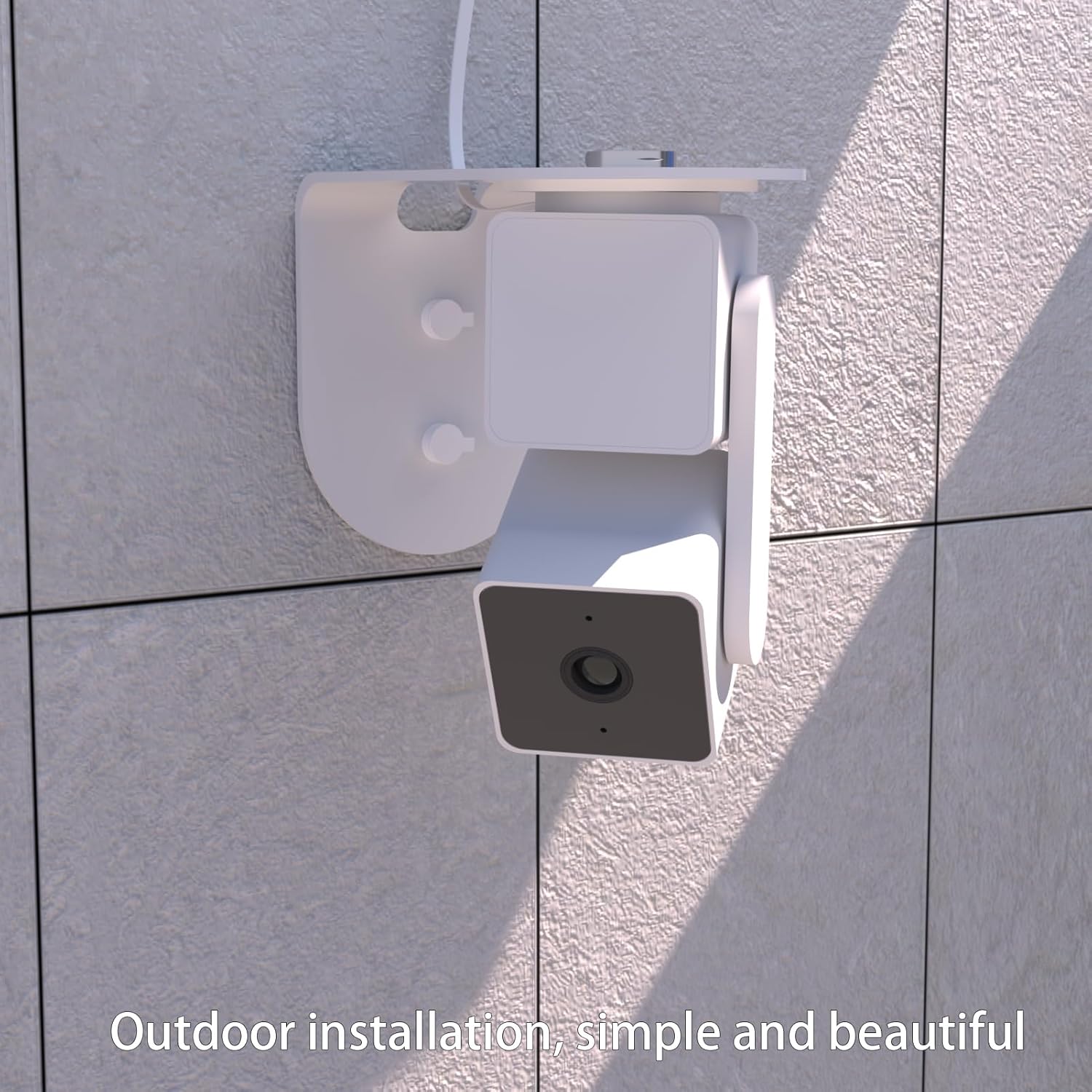 Soporte de pared de metal para Wyze Cam Pan V3  Cam Pan V2, extensión de la bandeja de leva v3 que proporciona mejores ángulos de visión,