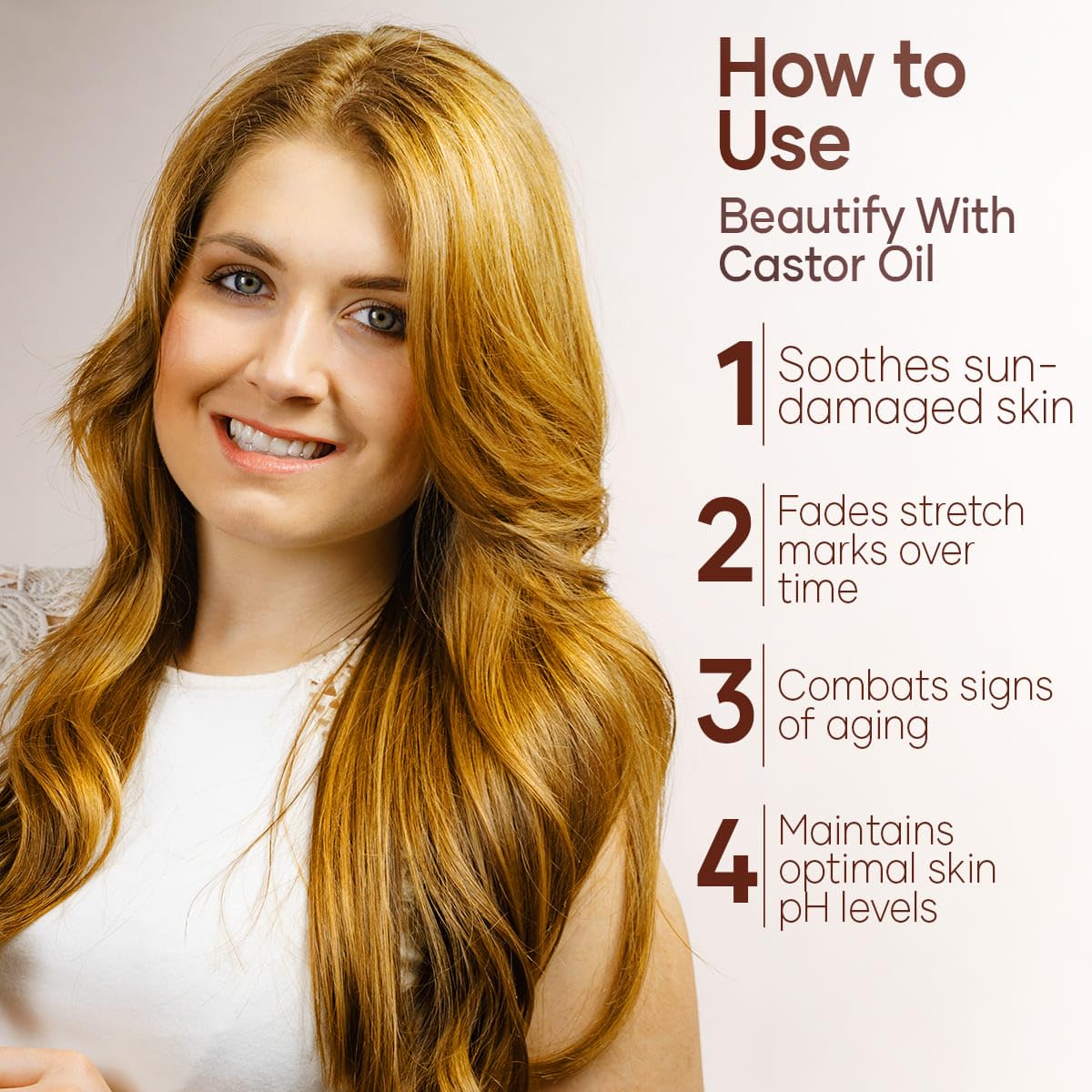 Aceite de ricino prensado en frío para cabello y piel, sin refinar, aceite de ricino 100% puro y natural para el crecimiento del cabello,