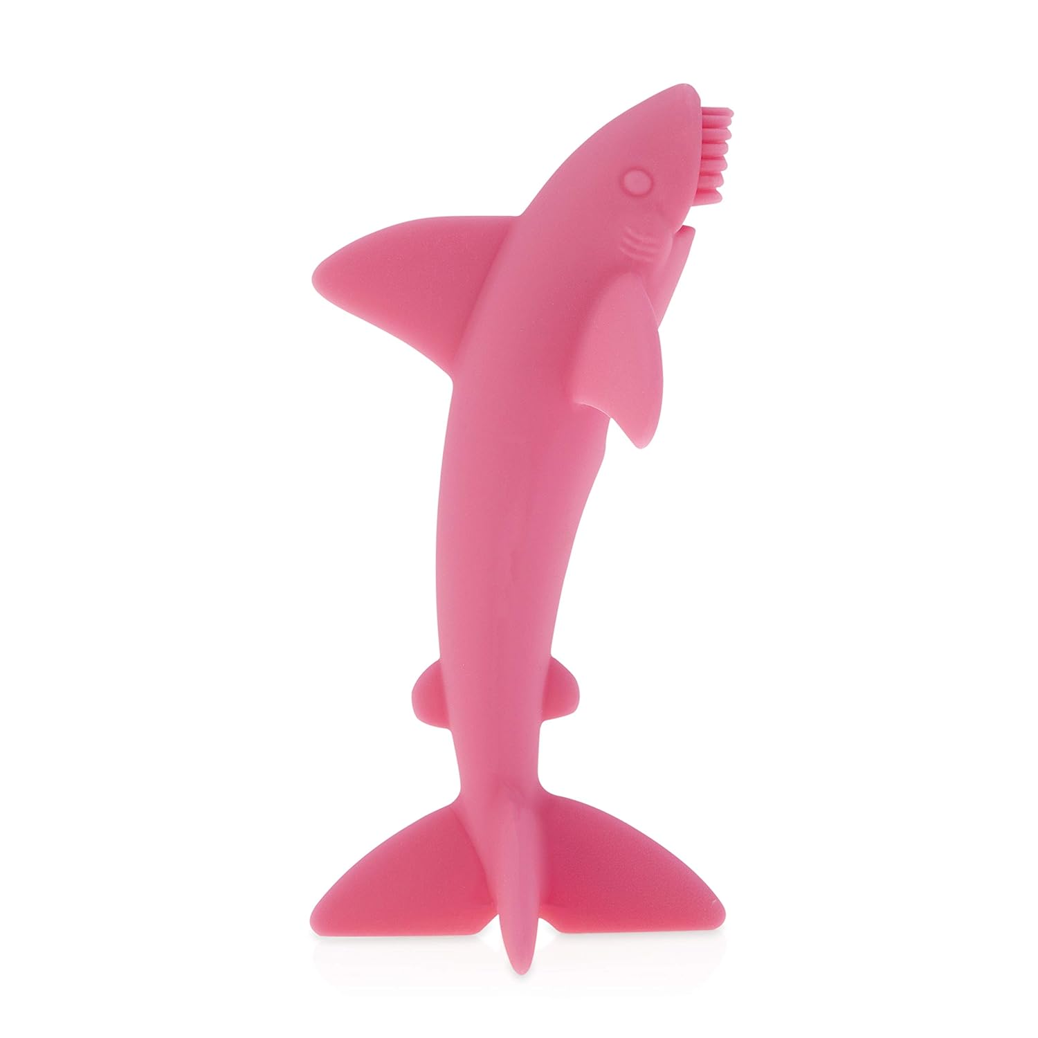 Nuby Grooming Lil Shark Cepillo de dientes masajeador (rosa)