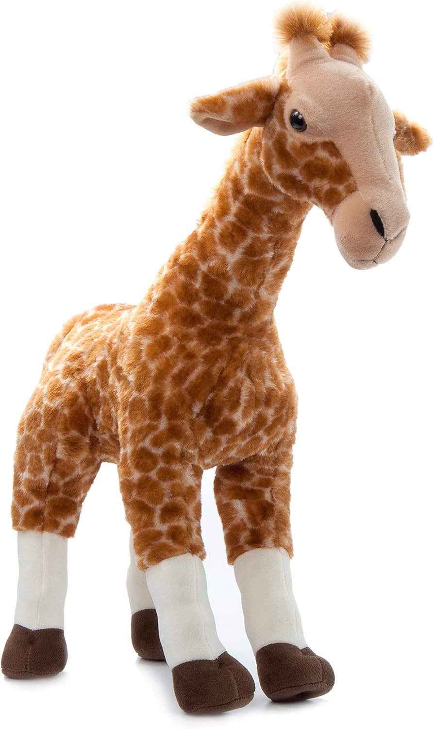 The Petting Zoo Jirafa de peluche de pie, regalos para niños, animales salvajes del zoológico Onez, juguete de peluche de jirafa gigante de pie, 24