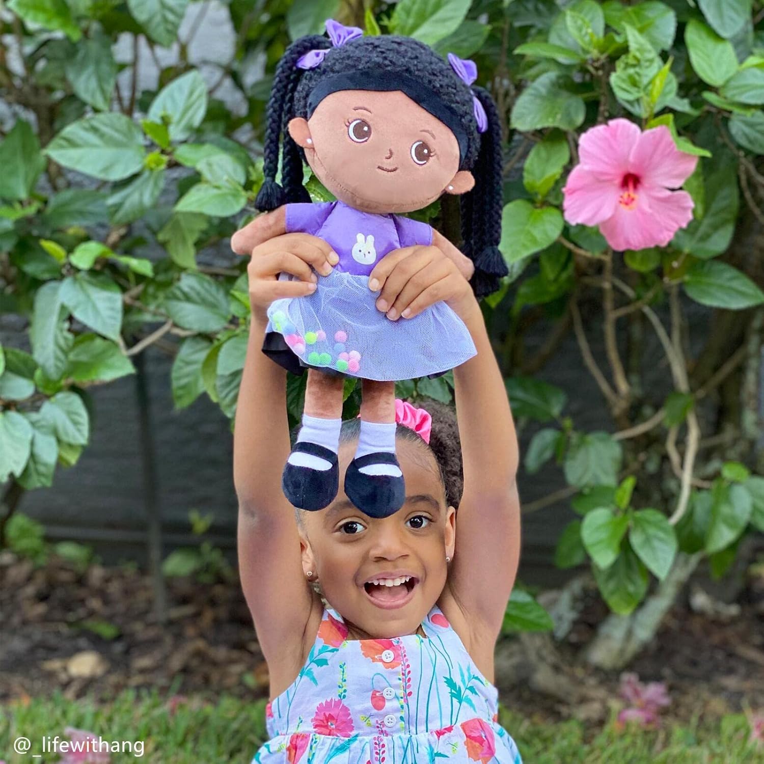 OUOZZZ – Muñeca de bebé suave de 15 pulgadas para niñas, primera muñeca de bebé afroamericana, muñeca de trapo afroamericana para dormir, muñeca