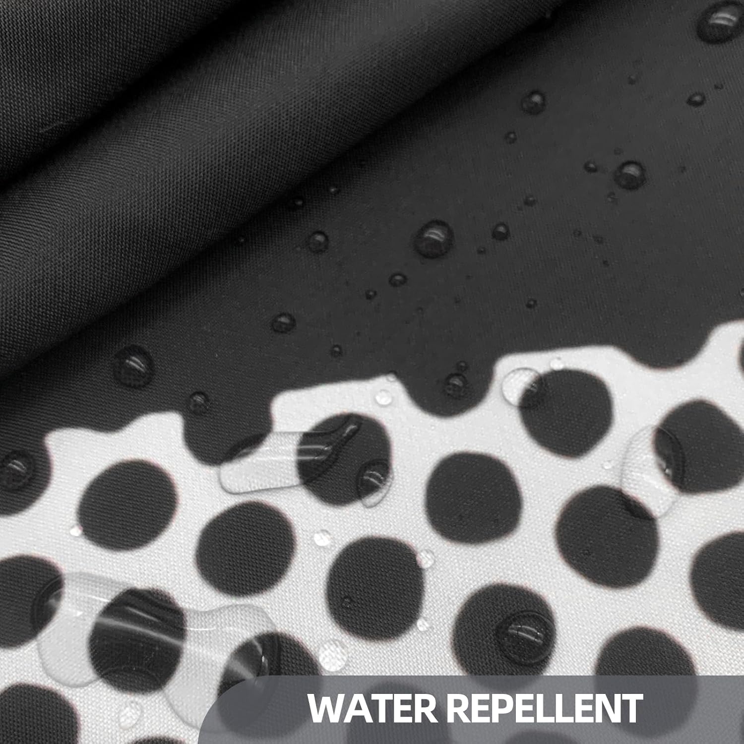 Tomoasfu Cortina de ducha para baño, tela impermeable, cortina de baño con dobladillo pesado y 12 ganchos de metal inoxidables líneas punteadas