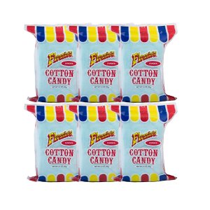 Flossie’s Famoso sabor de fiesta de algodón de azúcar azul, bolsa de 2.4 onzas (paquete de 6) Flossie’s Famoso sabor de fiesta de algodón de azúcar azul, bolsa de 2.4 onzas (paquete de 6)