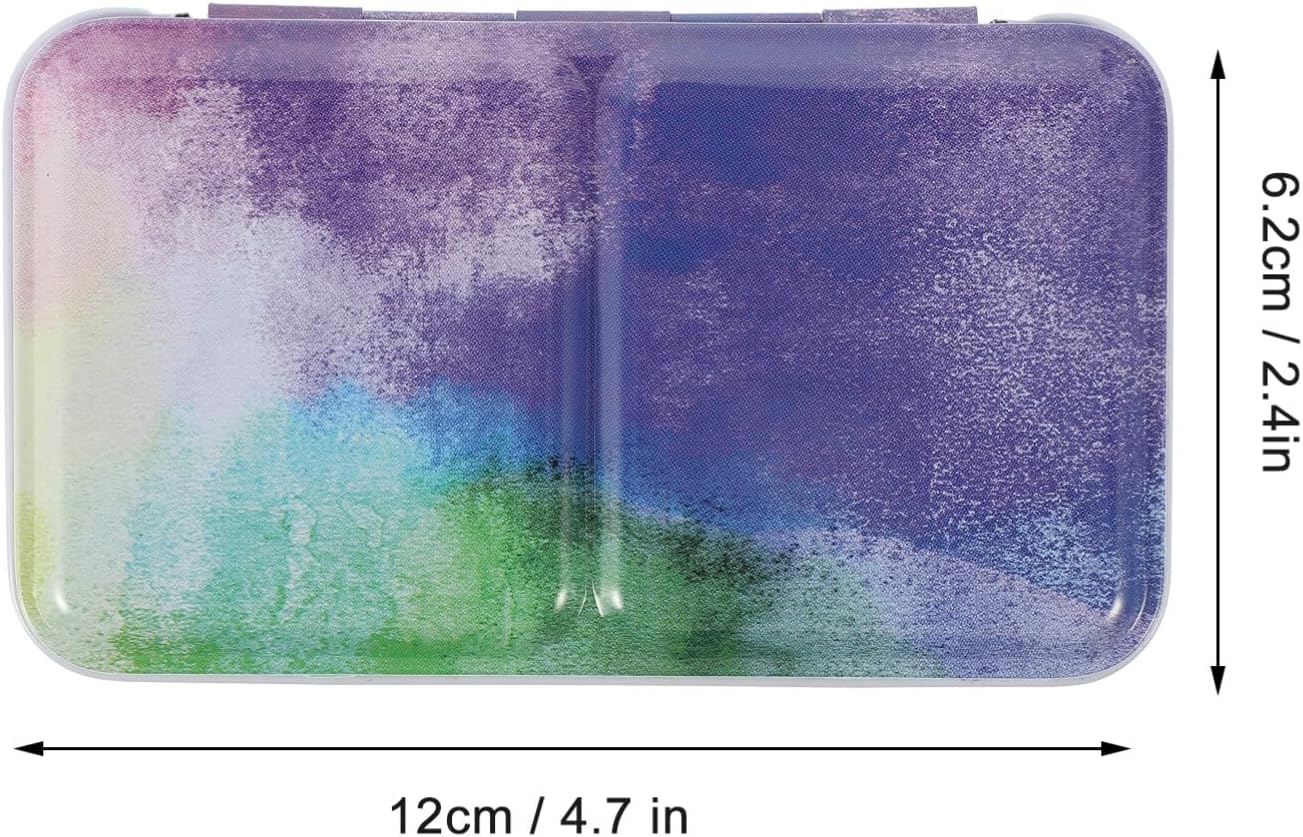 EXCEART 1 Unidades de paleta de acuarela bandeja de mezcla de pintura de color de agua Soporte de pintura bandeja de pintura de mezcla vacía de