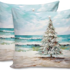 zzsunfeel Juego de 2 fundas de almohada de lino de 16 x 16 pulgadas, fundas de almohada cuadradas de lino suave de lino suave para sofá zzsunfeel Juego de 2 fundas de almohada de lino de 16 x 16 pulgadas, fundas de almohada cuadradas de lino suave de lino suave para sofá