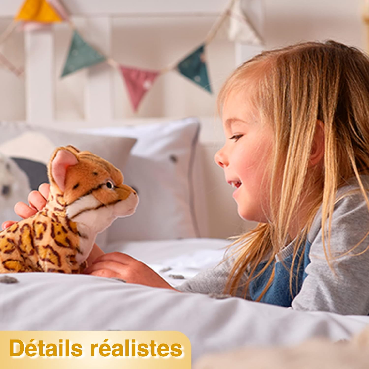 Living Nature Oso polar, suave y realista, peluche ecológico Naturli, 18 pulgadas