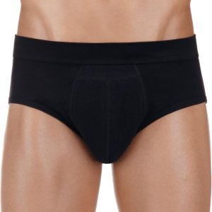 Ropa interior de algodón para incontinencia urinaria lavable y reutilizable para hombres, con zona frontal absorbente (XL, negro) Ropa interior de algodón para incontinencia urinaria lavable y reutilizable para hombres, con zona frontal absorbente (XL, negro)