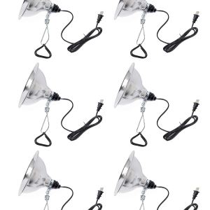 Simple Deluxe Enchufe de luz de abrazadera con reflector de aluminio de 8.5 pulgadas, apto para lámpara de máximo 150 W (sin bombilla incluida) con Simple Deluxe Enchufe de luz de abrazadera con reflector de aluminio de 8.5 pulgadas, apto para lámpara de máximo 150 W (sin bombilla incluida) con