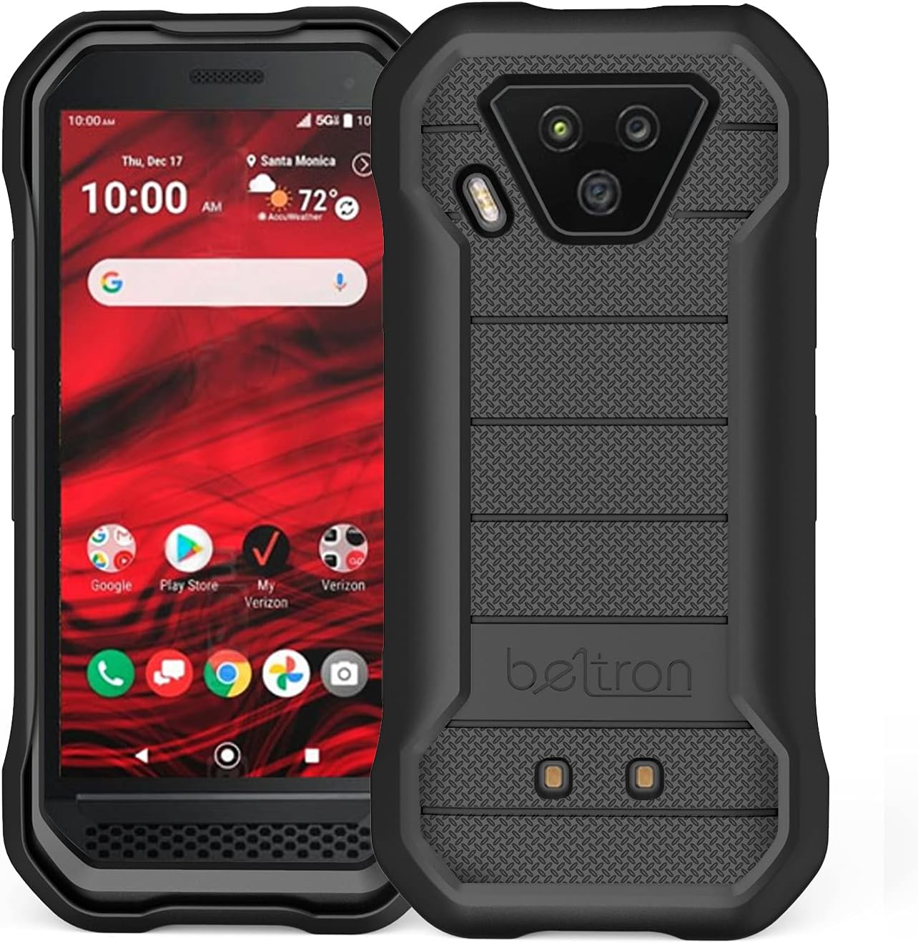 BELTRON DuraForce Ultra 5G – Funda resistente con tecnología reforzada para Kyocera DuraForce Ultra 5G UW E7110 (Verizon), color negro