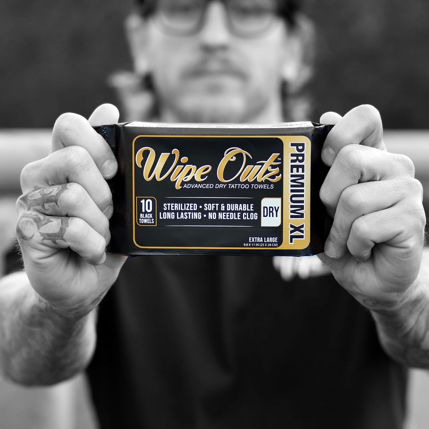 Wipe Outz Toallas de tatuaje extragrandes DRY  Toallitas de tatuaje premium para durante el cuidado posterior de tatuajes, Pmu y tatuajes  Toallitas
