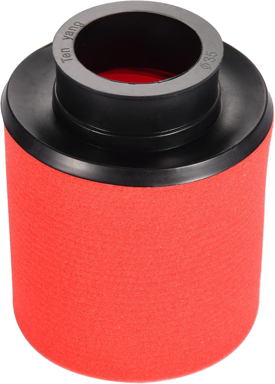 GOOFIT Filtro de aire de doble espuma roja de 1.378 in1.37 pulgadas para 50 cc, 70 cc, 90 cc, 125 c, la mayoría de motocicletas, ATV, ciclomotores,