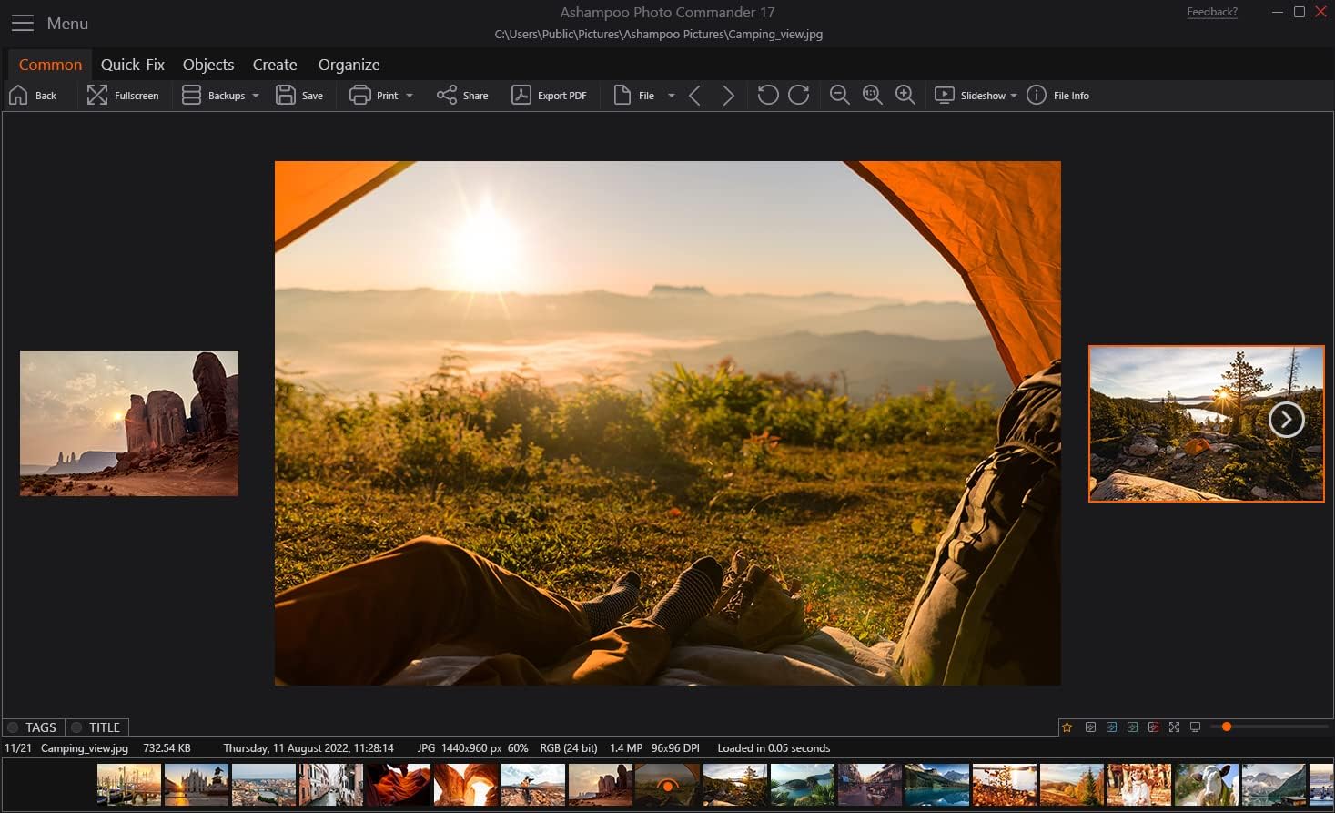 Photo editing software compatible with Windows 11, 10  view, edit, enhance and organize your photos  more than 200 features (collages, slideshows