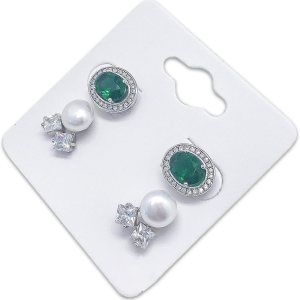 The Display Guys Paquete de 100 tarjetas colgantes de papel blanco de 2 x 2 pulgadas (2.0 x 2.0 in) para exhibición de accesorios de joyería The Display Guys Paquete de 100 tarjetas colgantes de papel blanco de 2 x 2 pulgadas (2.0 x 2.0 in) para exhibición de accesorios de joyería