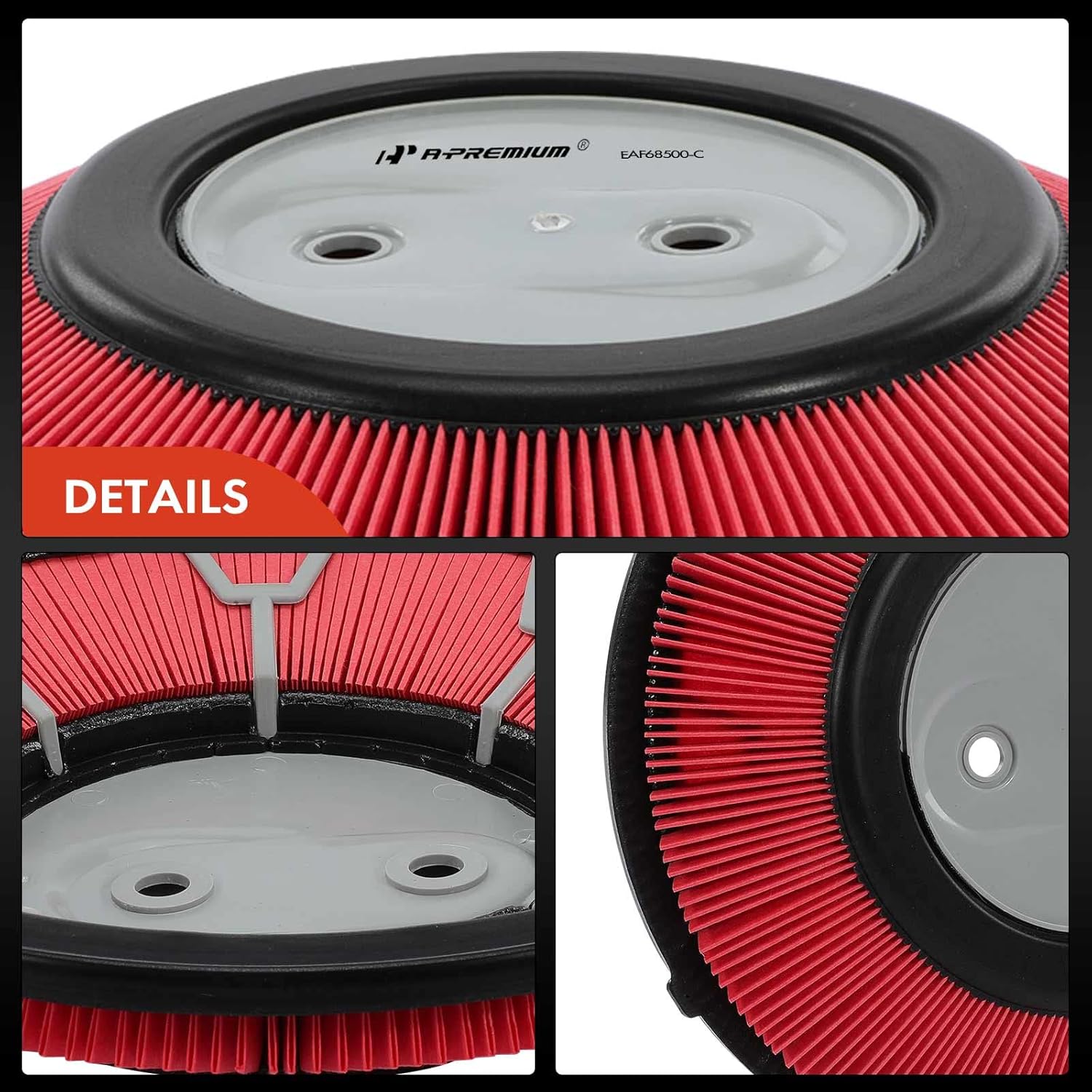 A-Premium Filtro de aire de motor compatible con Nissan D21 Pickup, Frontier, Pickup, Xterra 1990-2004, L4 2.4L, Reemplazo # 16546-86G00