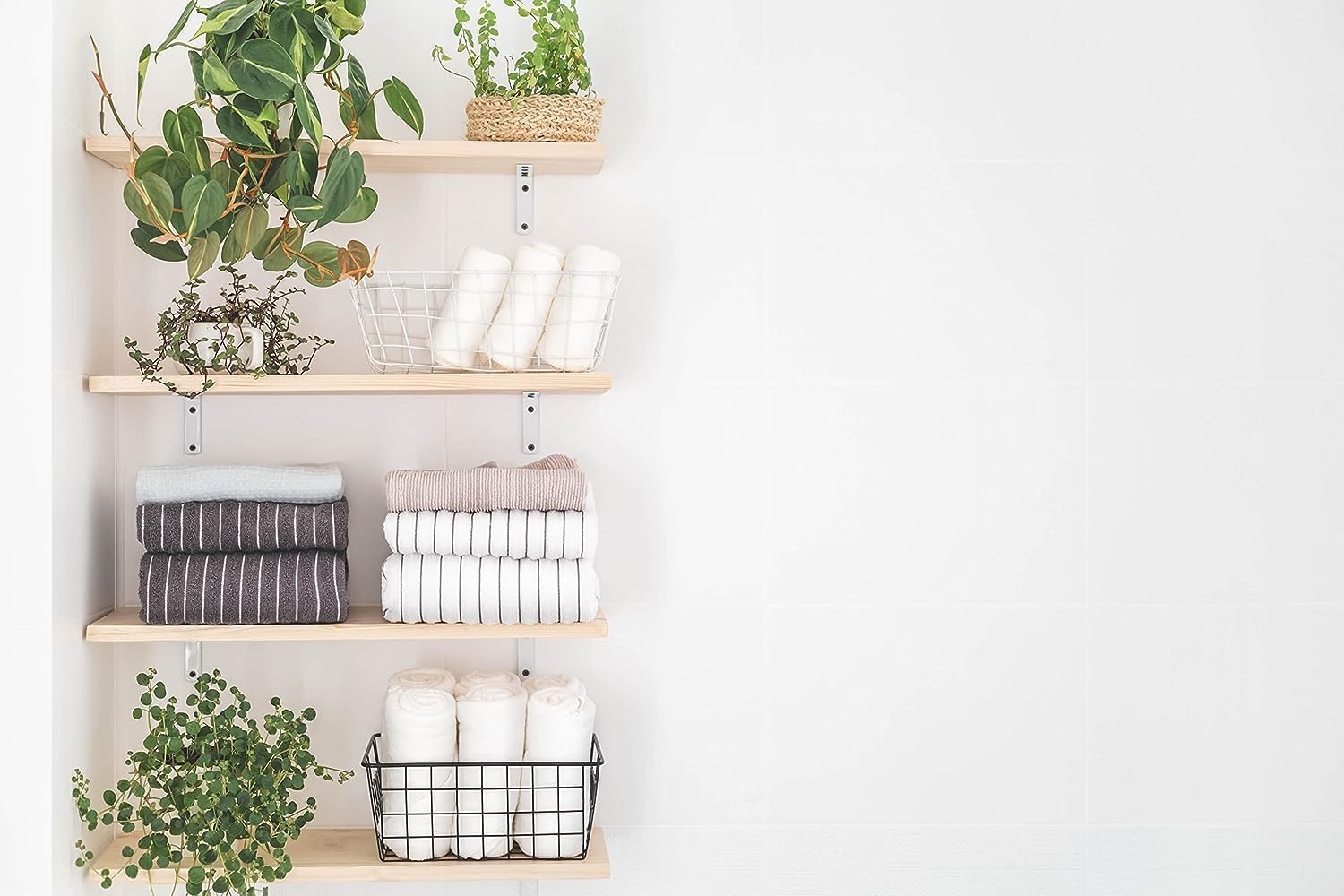 B&B HARDWARE Estantes para gabinete, melamina de 12 pulgadas de grosor, espacio de organización personalizado con elegantes estantes de melamina de
