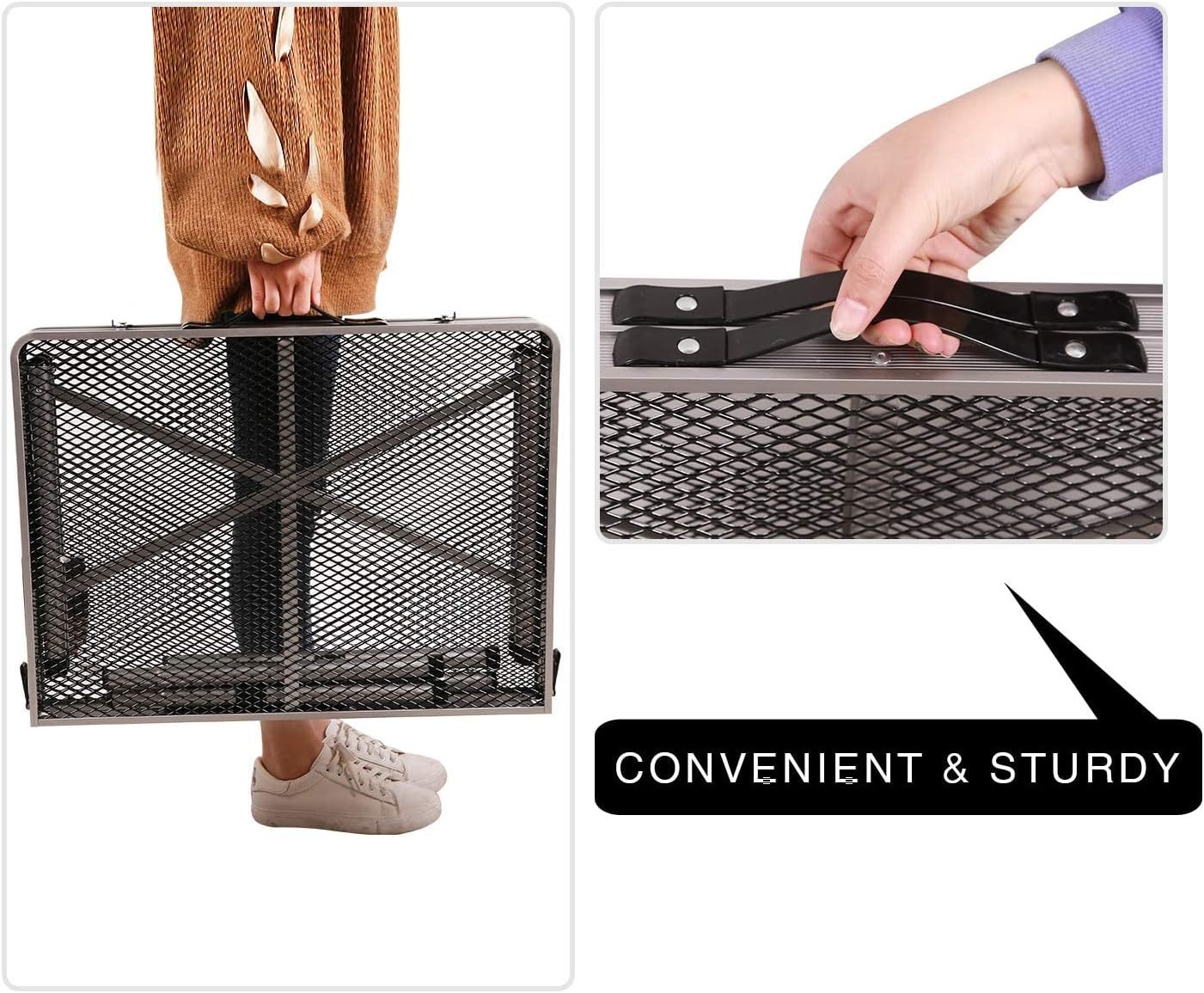 Redcamp – Mesa plegable portátil para parrilla para acampar, mesa ligera de metal de aluminio para cocinar al aire libre, asado, picnic, fácil de