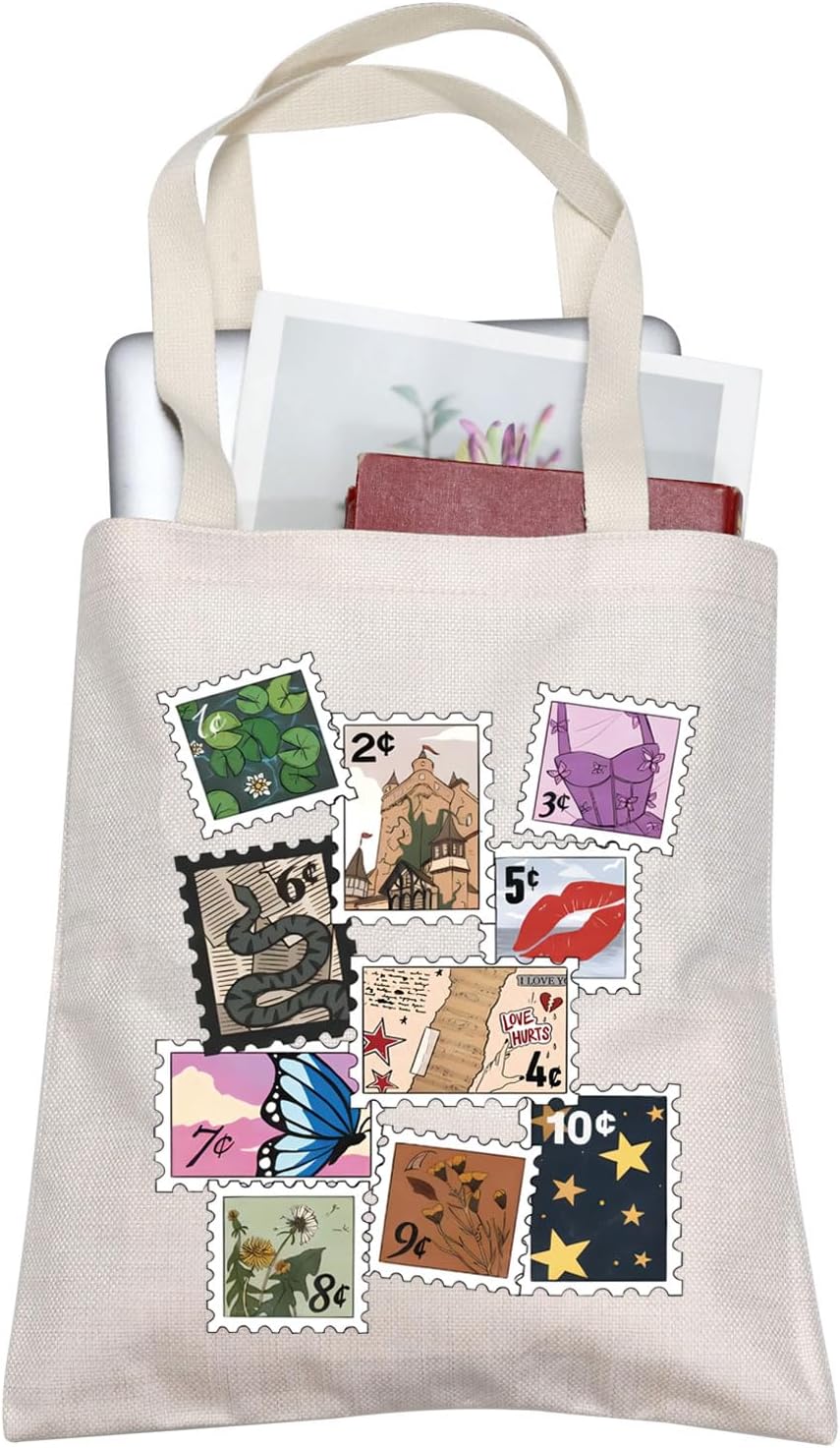 TOBGBE Regalos para fanáticos amantes de la música Lista de canciones Álbum Letras de canciones Inspirado Bolsa de viaje Bolsa de viaje Versión