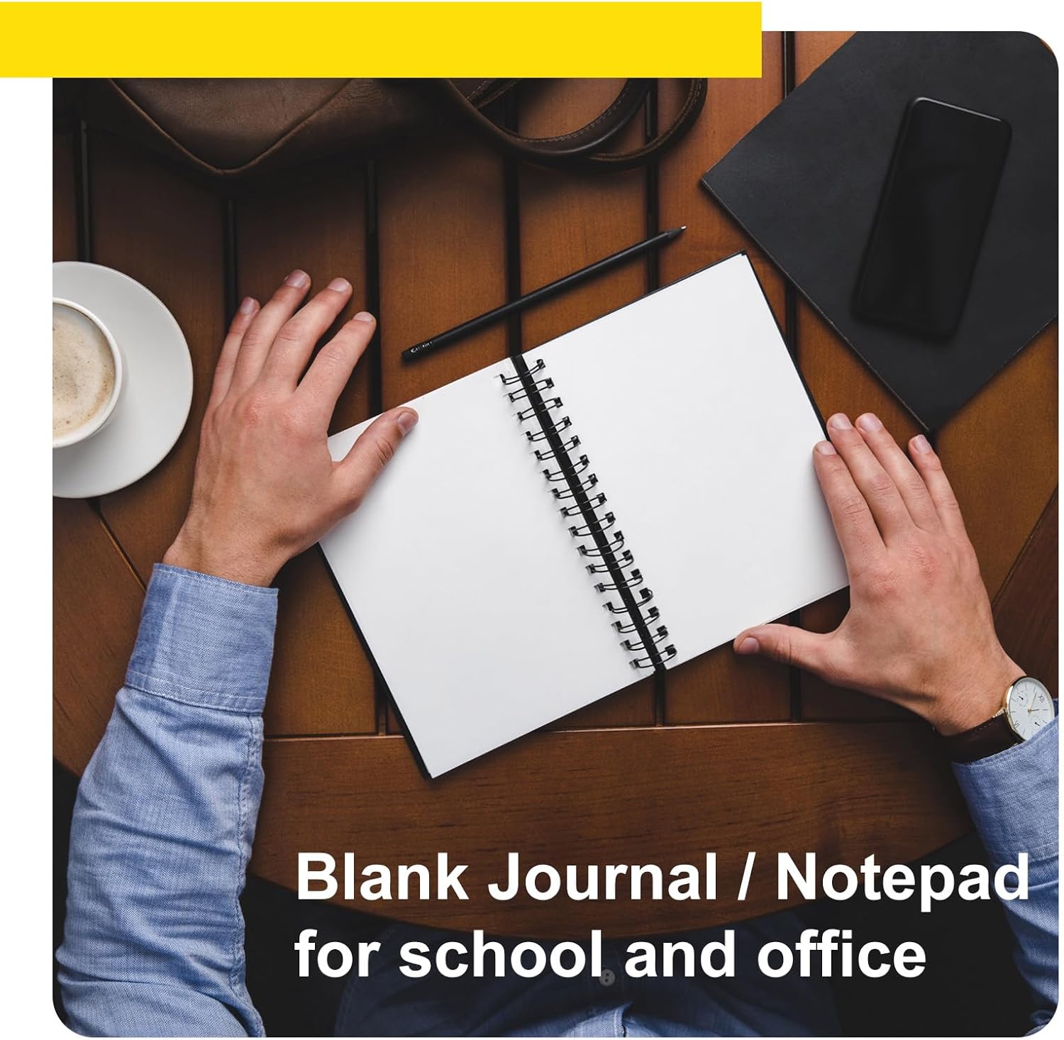 Fulmoon 50 cuadernos de bocetos negros en blanco con espiral sin forro, tapa suave, libro de dibujo de papel kraft a granel para estudiantes,