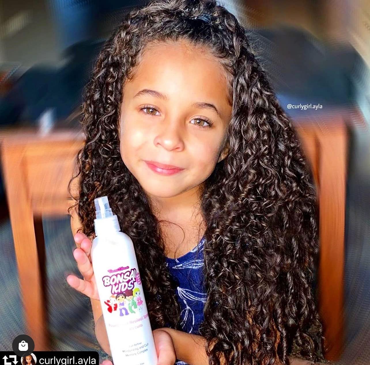 Spray para rizos para niños y niños pequeños, 8 onzas líquidas, sin desgarros, para niños pequeños, cabello biracial, restaura los rizos, rebote y
