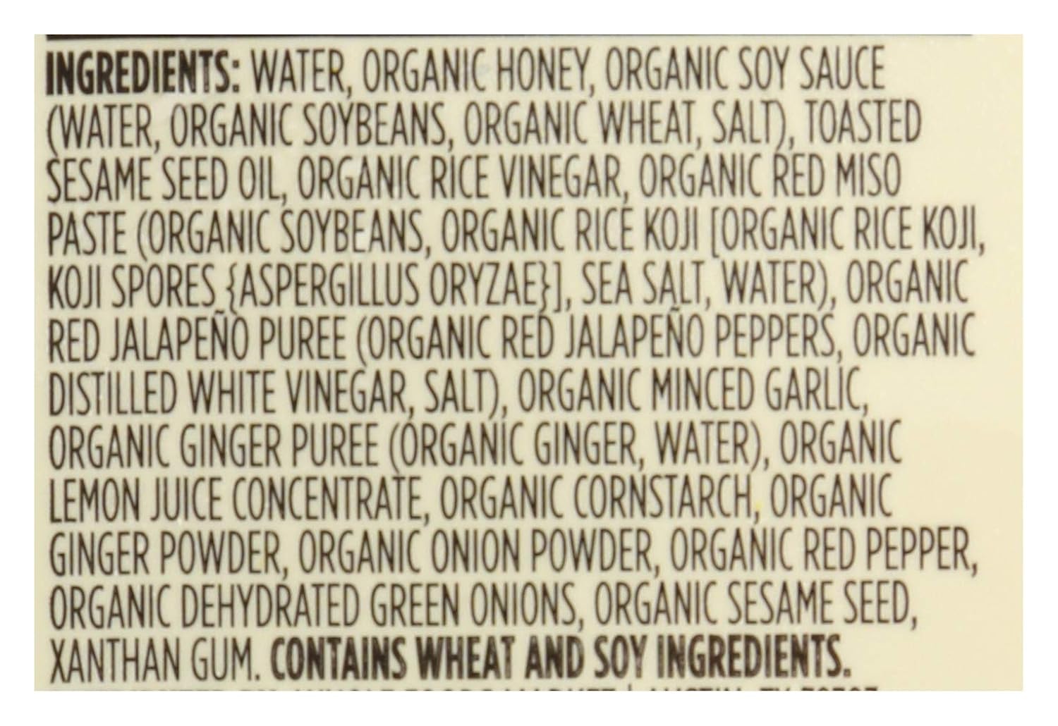 365 By Whole Foods Market, Adobo orgánico de miel y jengibre de soja, 12 onzas líquidas