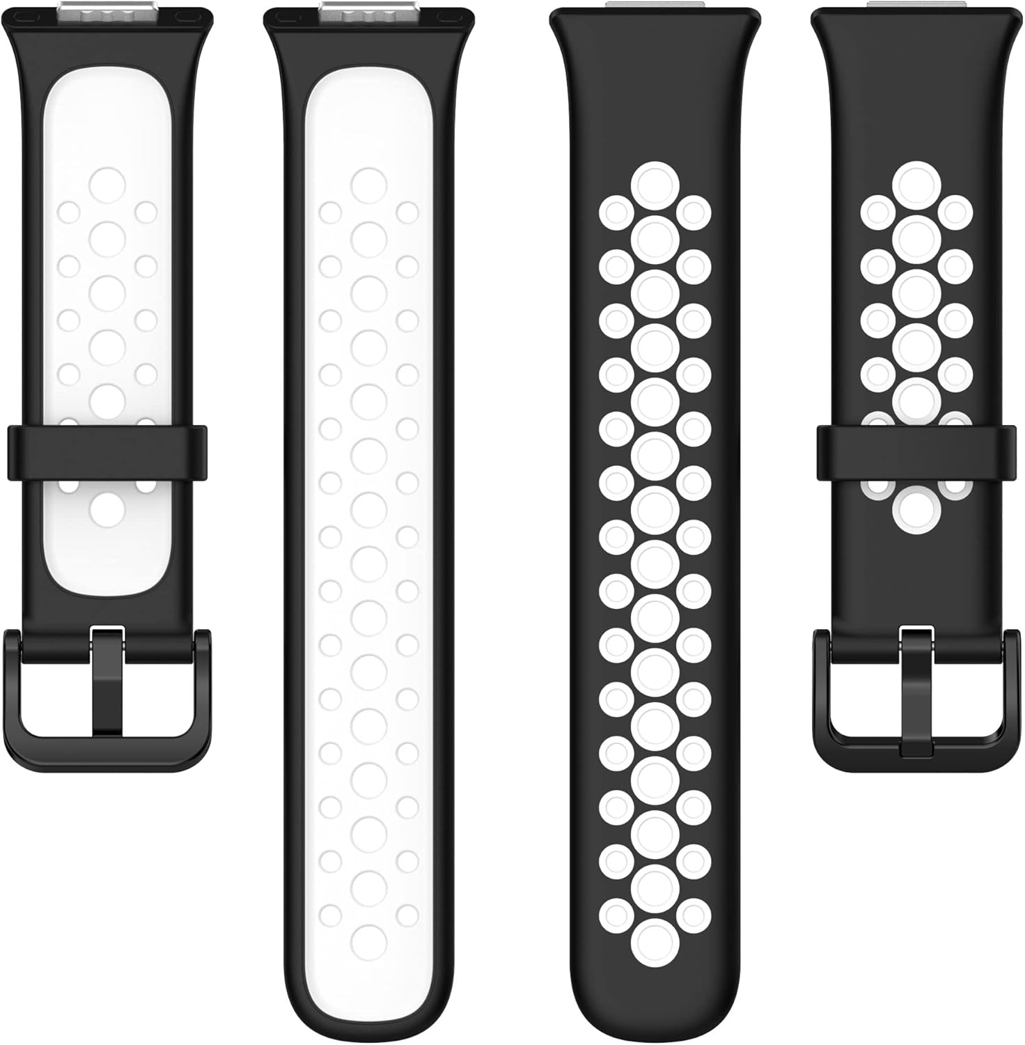 Senter Correas de repuesto de goma suave de dos colores de liberación rápida para Huawei Watch Fit 2 Smart Watch