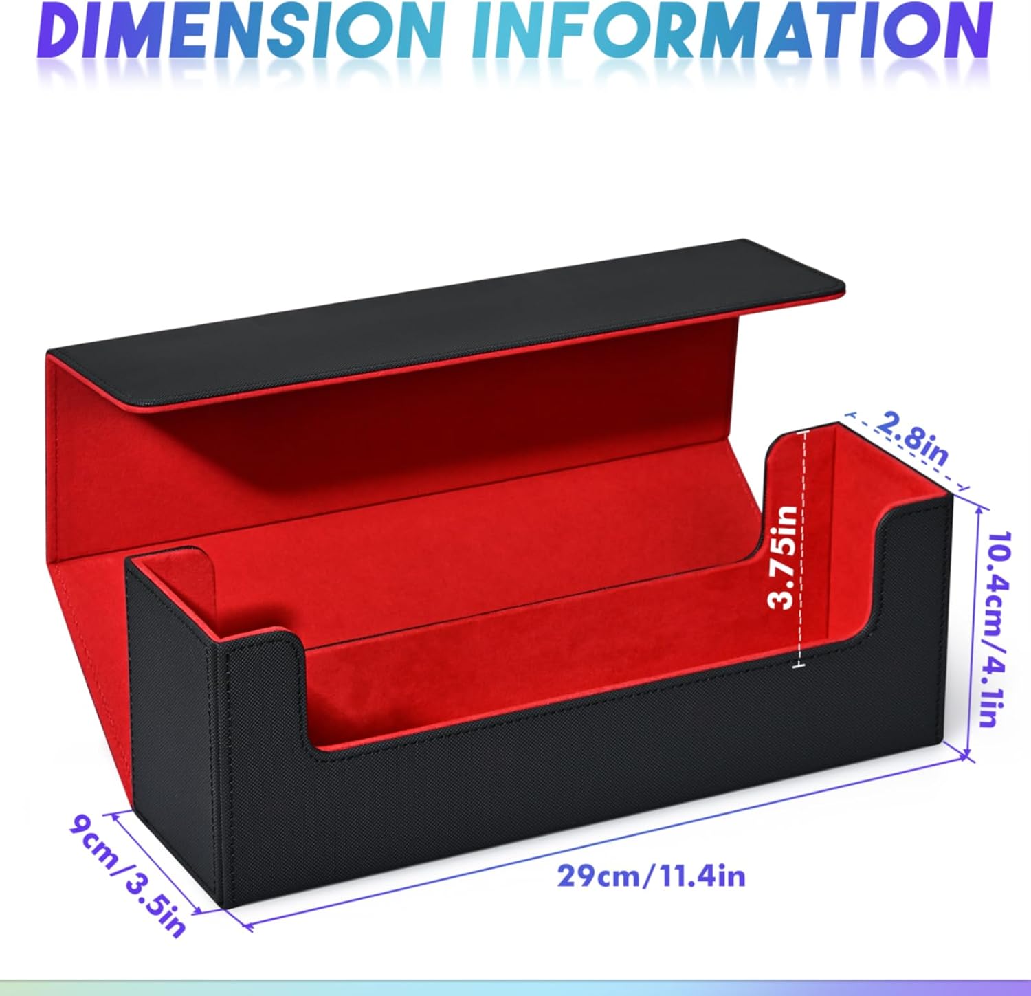 UAONO Caja de almacenamiento de tarjetas, funda para tarjetas comerciales con capacidad para más de 600 tarjetas de una sola funda, caja de cuero