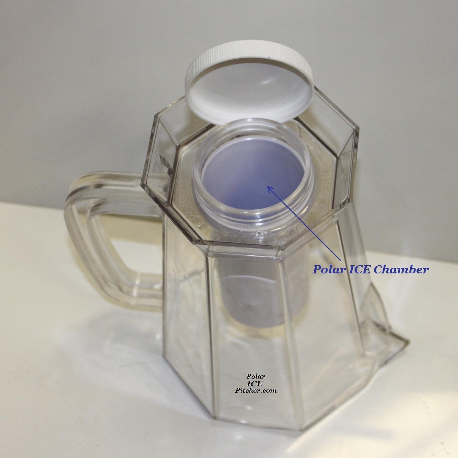 Jarra con cámara Polar Ice de aluminio – Transparente