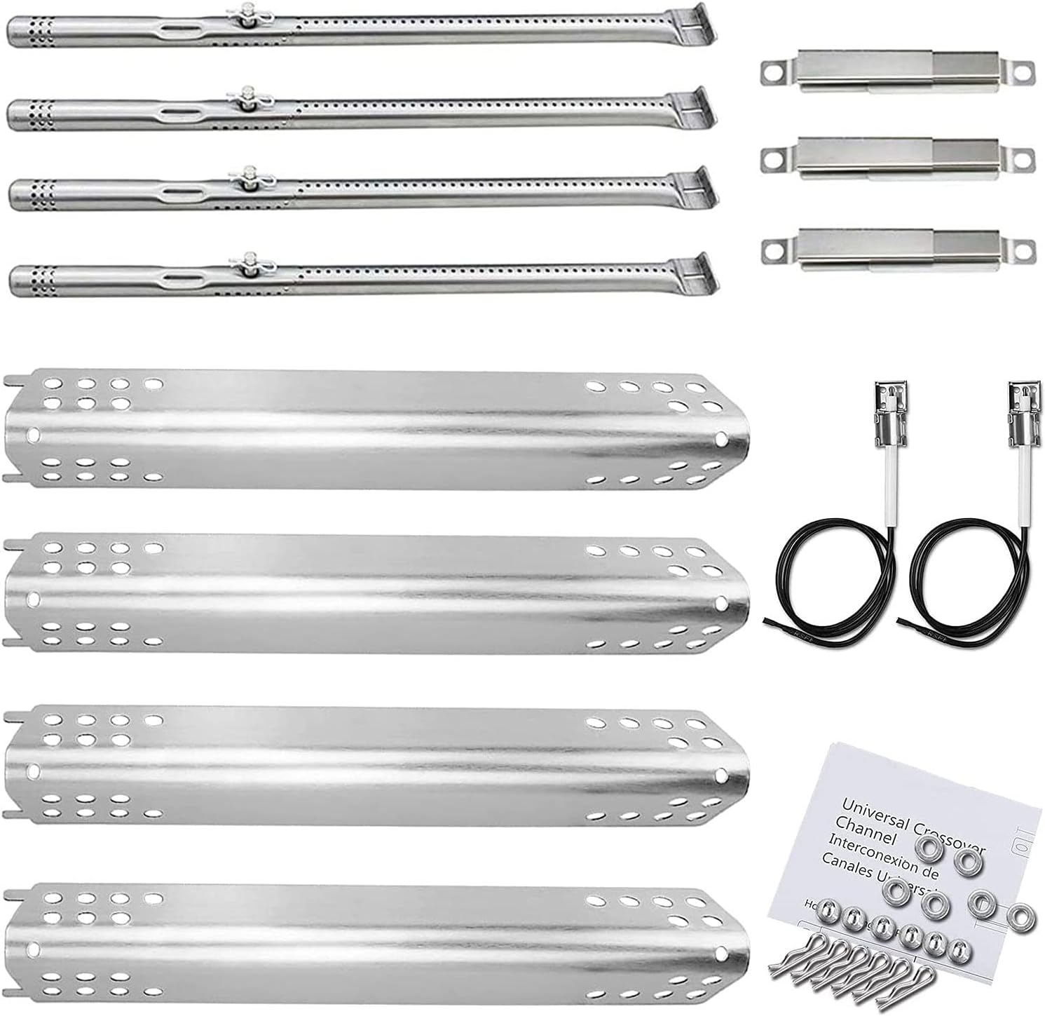 Utheer Piezas de parrilla para Charbroil Advantage Series 4 Burner 463240015, 463344015 463432215 463343015 463436815 Parrillas de gas Tubo de