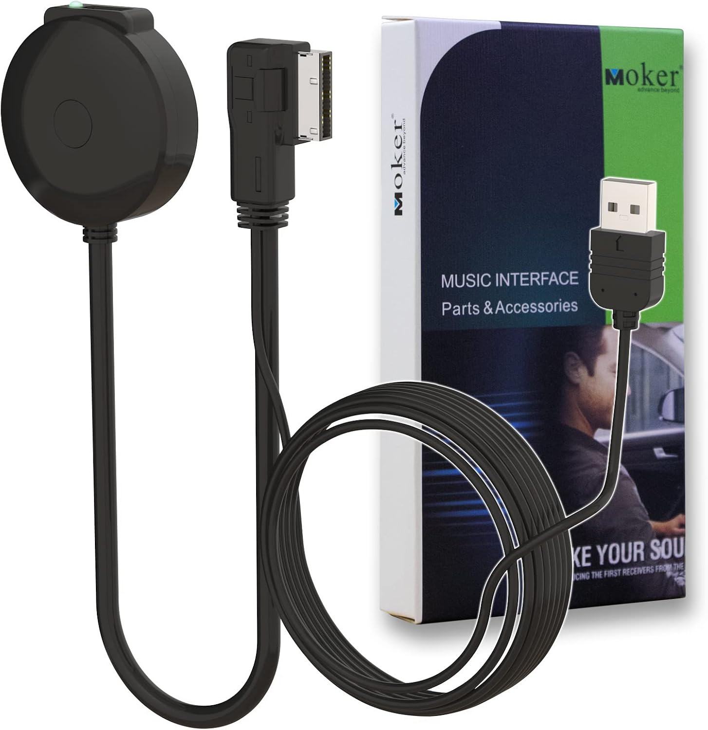 Kit Bluetooth de coche para Audi, compatible con Audi 2006-2017, adaptador inalámbrico de audio AUX AMI MMI, sonido de calidad de chipset premium,