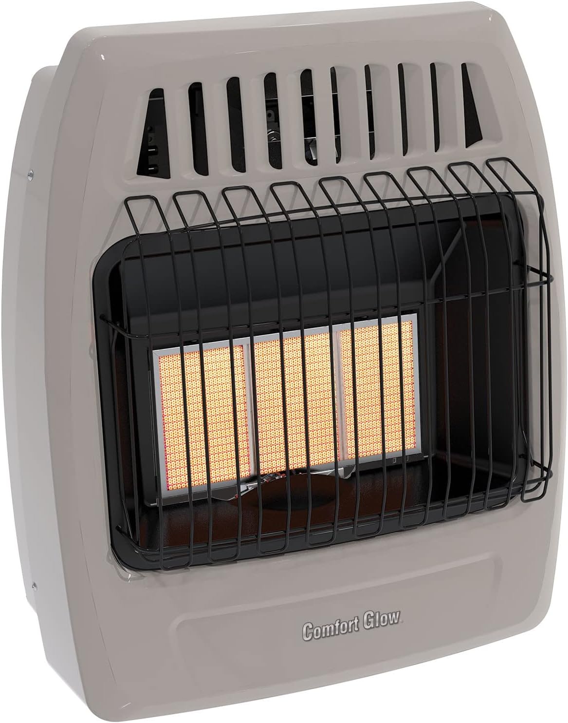Comfort Glow KWP392 Calentador de pared sin ventilación infrarroja de propano 3 placas 18000 Btu, gris, 24 x 20.9 x 10.5 pulgadas