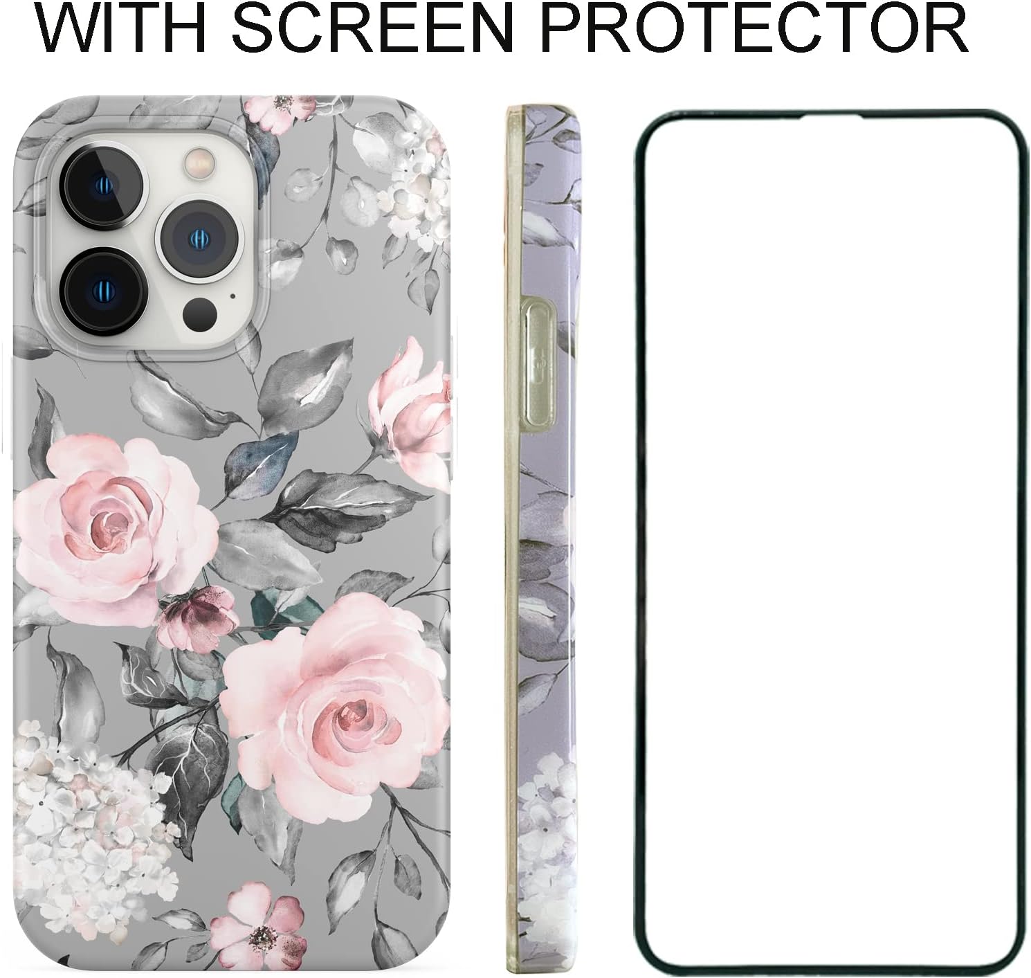 Funda magnética compatible con iPhone 15 Pro de 6.1 pulgadas 2023 para carga MagSafe, TPU suave, parachoques delgado, a prueba de golpes, bonita
