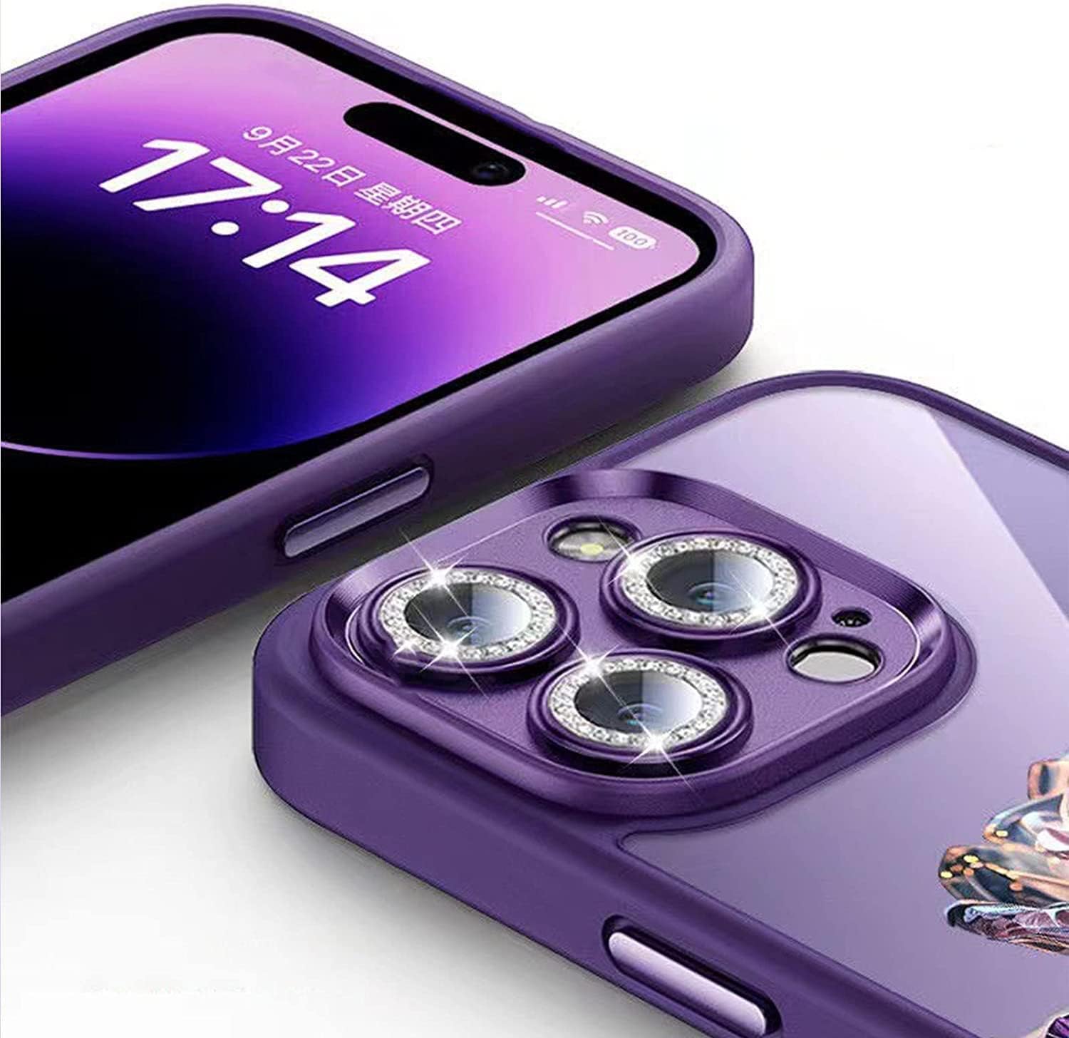 Fairy Rose – Funda para iPhone 14131211 Pro Max (morado, para iPhone 14 Pro Max)