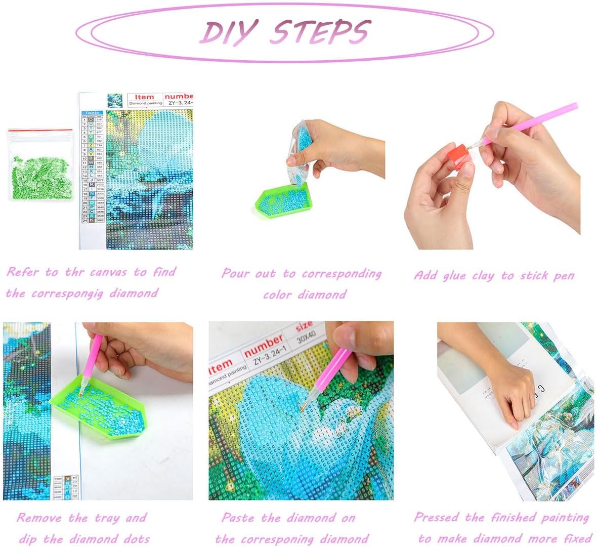 IPISSOI Kits de pintura de diamantes para adultos, niños y principiantes, kit de pintura de diamantes por números, Jack Russell Terrier, regalo para