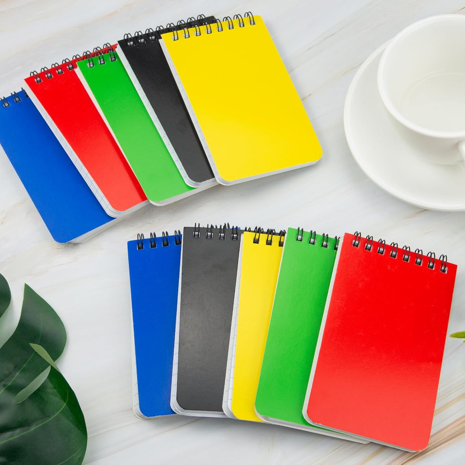 Fantasyon Top Bound – Cuaderno de notas en espiral de 3 x 5 pulgadas para el hogar, oficina, universidad, escuela, papel rayado con rayas