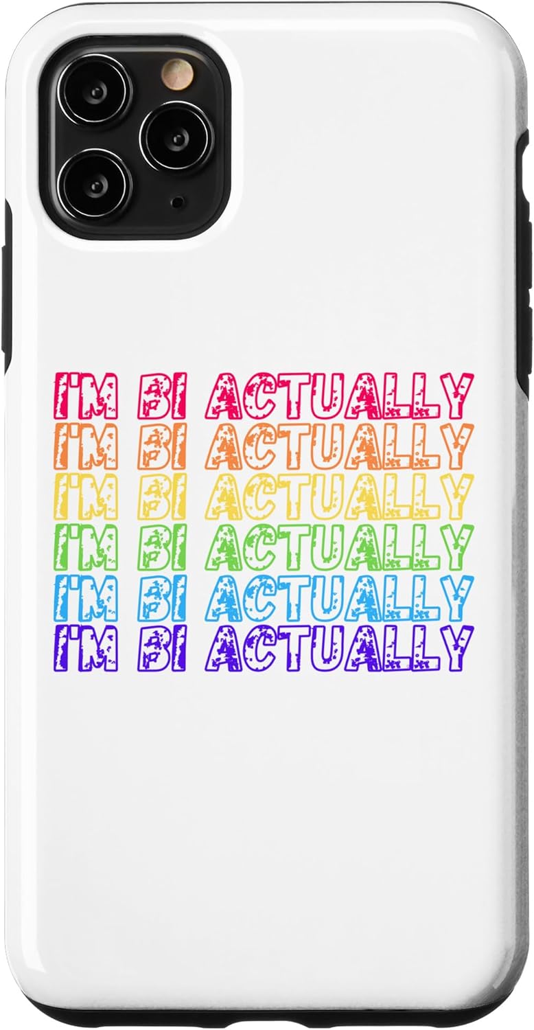 iPhone 11 Pro Max I’m Bi Actually Funny Retro Groovy Trendy 2023 Case
