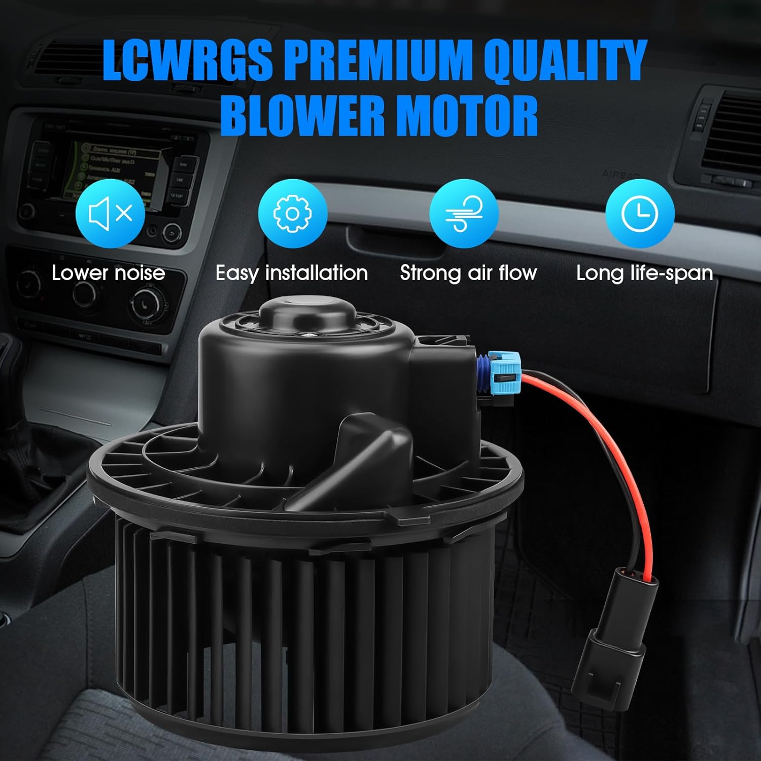 Motor soplador de calentador de CA con ventilador para Chevy Silverado Suburban Avalanche Tahoe GMC Sierra Yukon 1500 2500 Cadillac Escalade HVAC