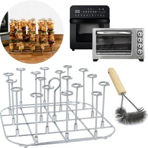 Accesorios para freidora de aire, estante compatible con Instant Pot, Ninja, Power XL, Chefman, Cosori, accesorio de acero inoxidable para cestas Accesorios para freidora de aire, estante compatible con Instant Pot, Ninja, Power XL, Chefman, Cosori, accesorio de acero inoxidable para cestas