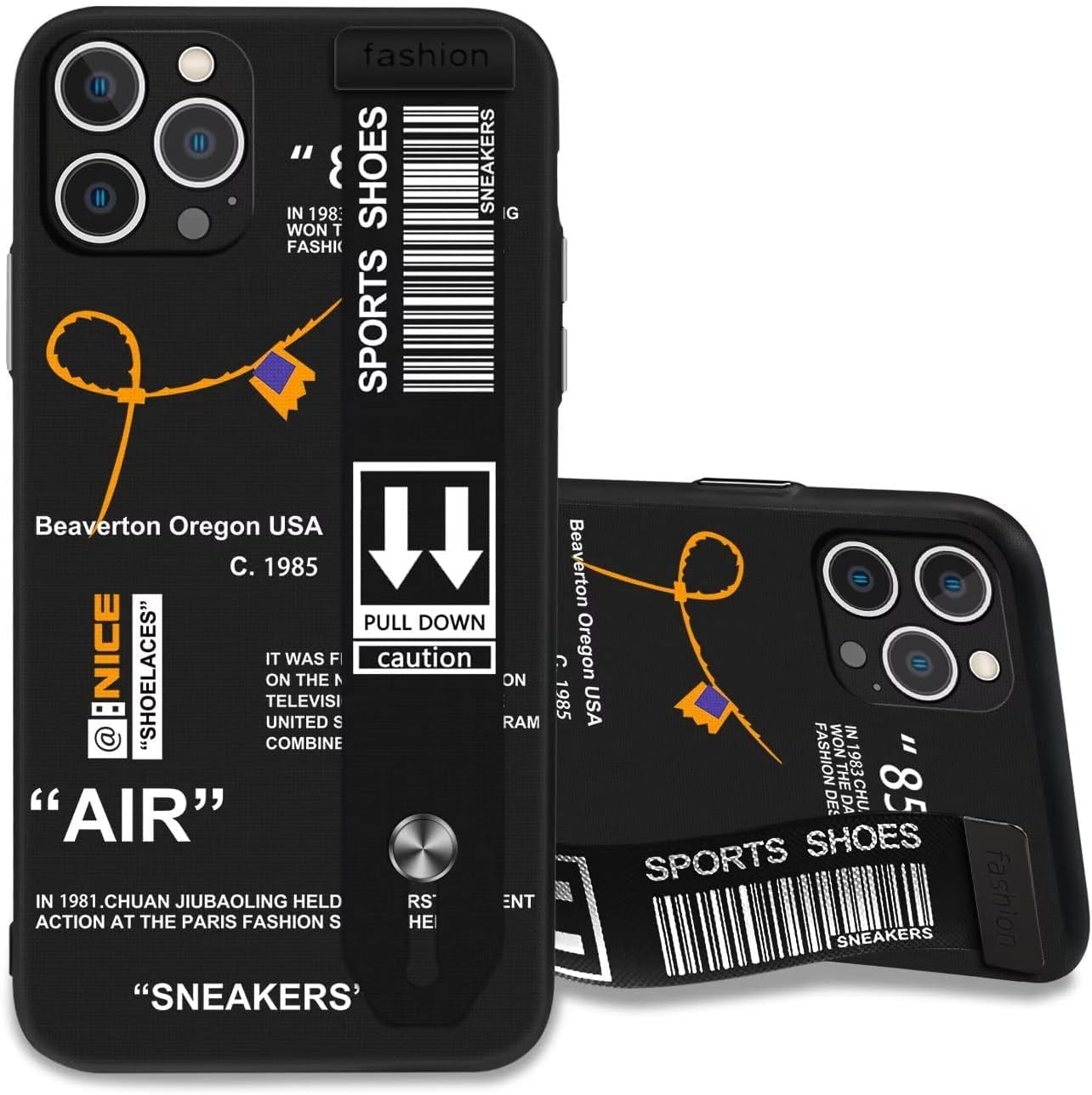 Funda compatible con iPhone SE 20223rd2020, iPhone 87 con correa de pulsera, zapatos deportivos Cool Off, estilo de marca, creativo, letras blancas