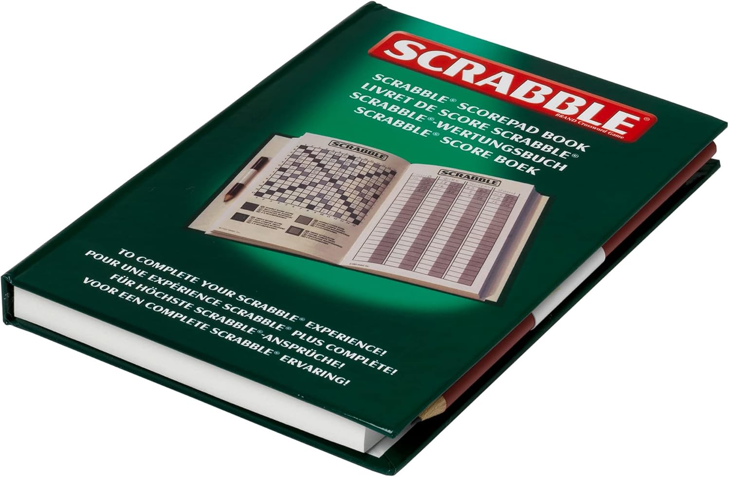 IDEAL Scrabble Libro clásico para completar tu experiencia de Scrabble  Juegos clásicos  Juegos de palabras  para 2-4 jugadores  A partir de 10 años