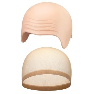 2 piezas de gorra calva de látex para Halloween, gorro calvo para peluca, sombrero calvo, cosplay, accesorios de disfraz para mujeres adultas (rosa, 2 piezas de gorra calva de látex para Halloween, gorro calvo para peluca, sombrero calvo, cosplay, accesorios de disfraz para mujeres adultas (rosa,