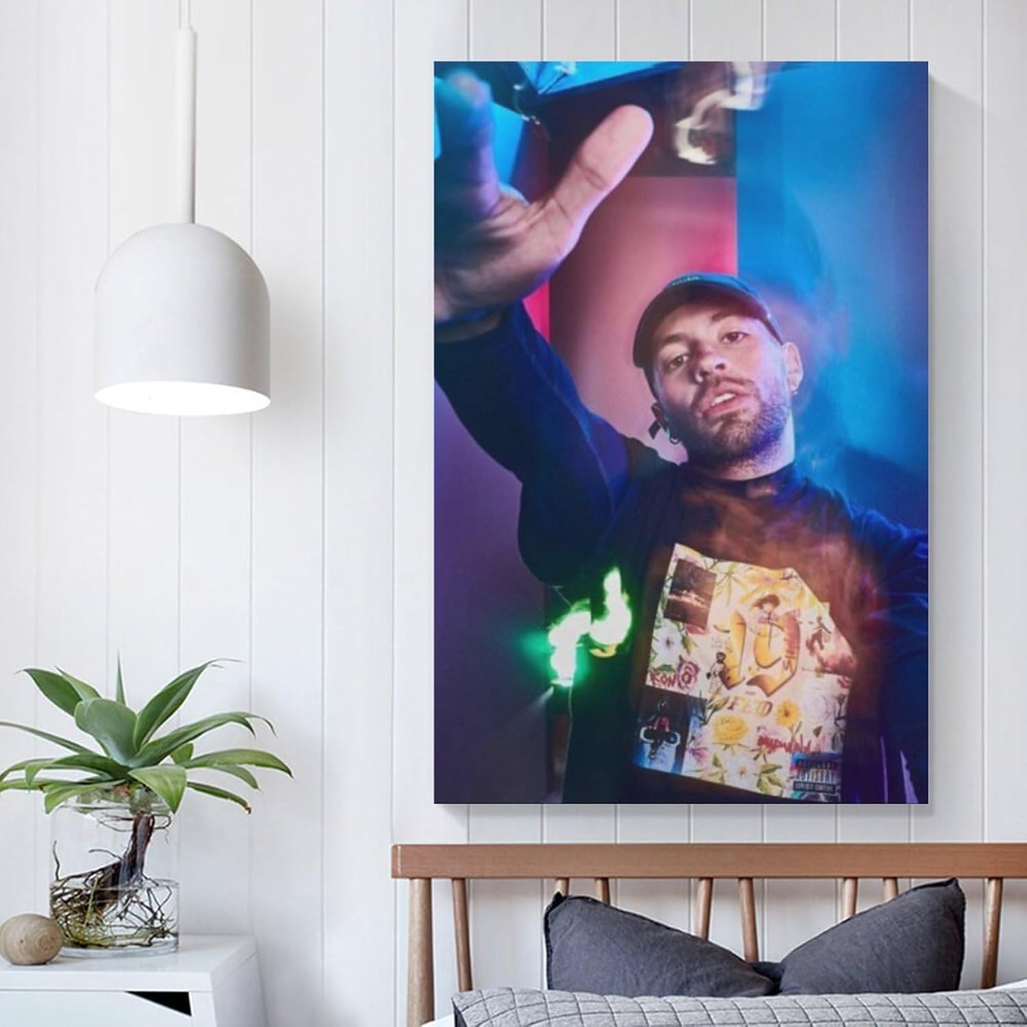 DAXXIN Feid – Póster de lienzo decorativo para pared, sala de estar, dormitorio, decoración, regalo, sin marco, estilo 20 x 30 pulgadas (19.7 x 29.5