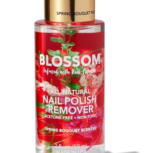 Blossom Todo natural, perfumado, orgánico a base de plantas, vegano, libre de crueldad, removedor de esmalte de uñas sin acetona, infundido con Blossom Todo natural, perfumado, orgánico a base de plantas, vegano, libre de crueldad, removedor de esmalte de uñas sin acetona, infundido con