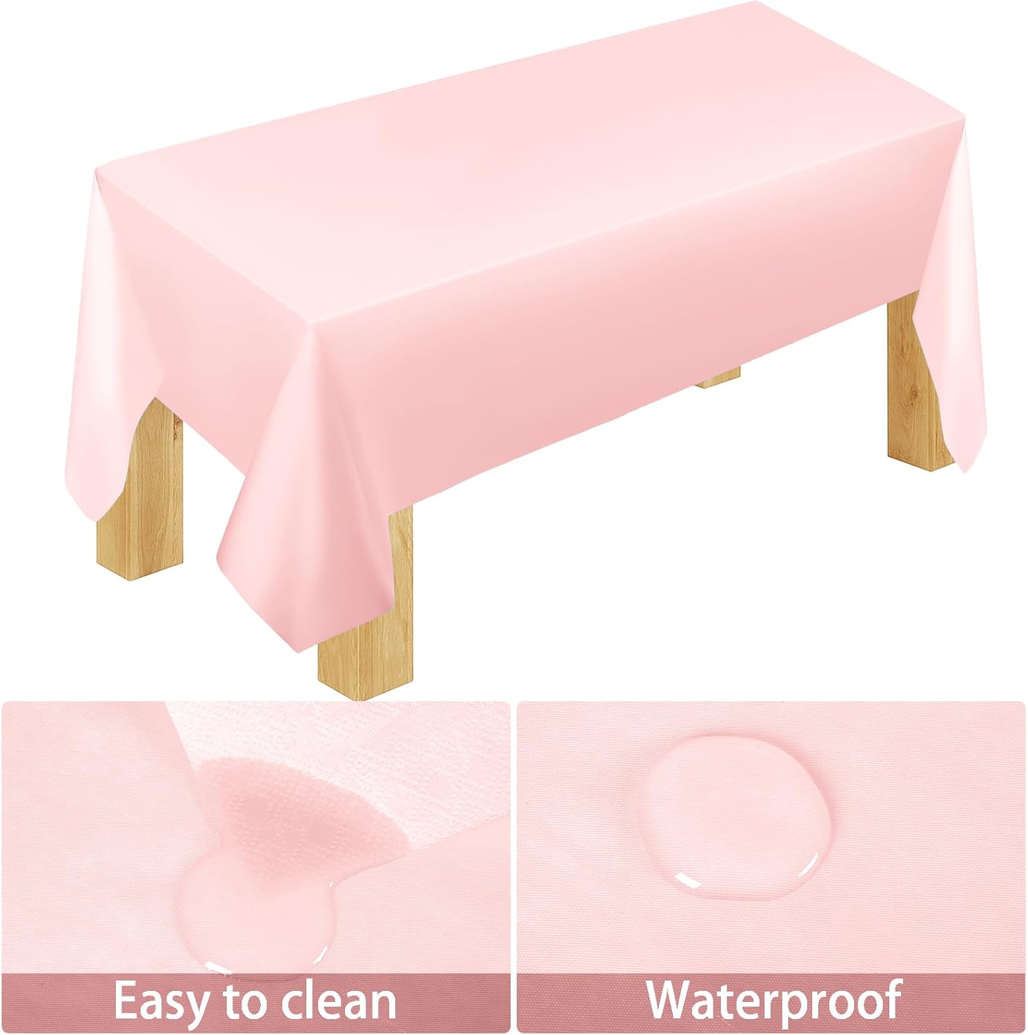 TWOWYHI Juego de 229 platos de papel rosa para fiestas, vasos, cucharas de plástico, tenedores, cuchillos, servilletas rosas, 30 juegos de vajilla