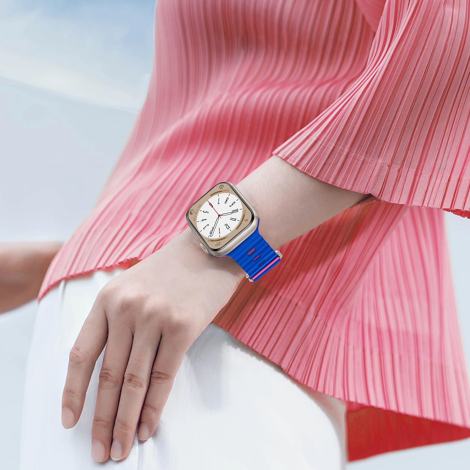 Anlinser Bands Compatible with Apple Watch Band 41mm 40mm 38mm, Adjustable Loop Designed for Apple Watch SE Series 9 8 7 6 5 4 3