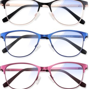 Anteojos de lectura progresivos para mujer, lectores multifocales bifocales sin montura sin marco, sin marco Anteojos de lectura progresivos para mujer, lectores multifocales bifocales sin montura sin marco, sin marco