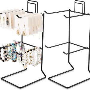 Estante de exhibición de llavero de 14 pulgadas para mostrador, soporte de exhibición de llavero alto para aretes, collares, tienda minorista en el Estante de exhibición de llavero de 14 pulgadas para mostrador, soporte de exhibición de llavero alto para aretes, collares, tienda minorista en el