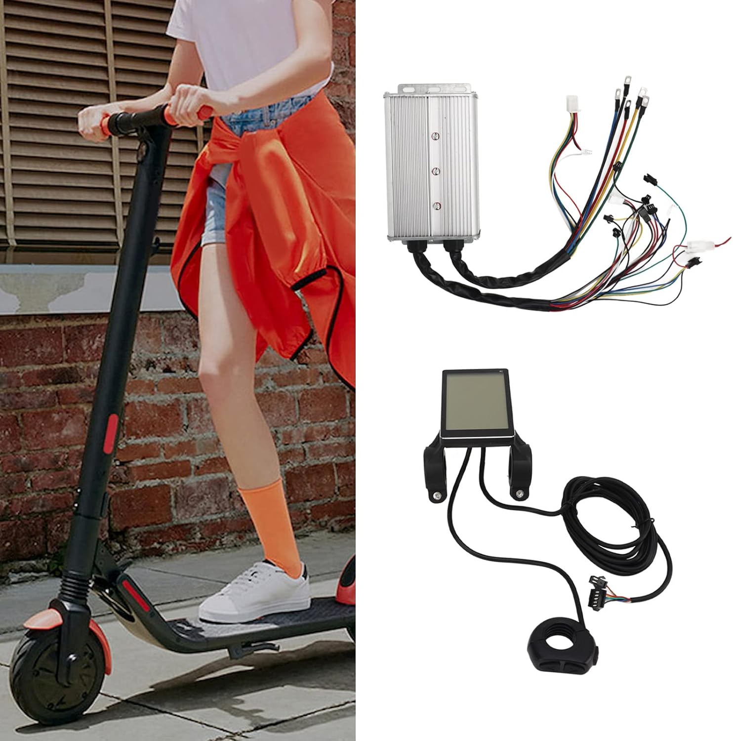 Controlador de motor con panel M5, 1500 W, 48 V, 60 V, scooter eléctrico, sin escobillas, controlador de velocidad, accesorios de repuesto